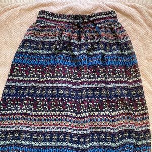hippie maxi skirt